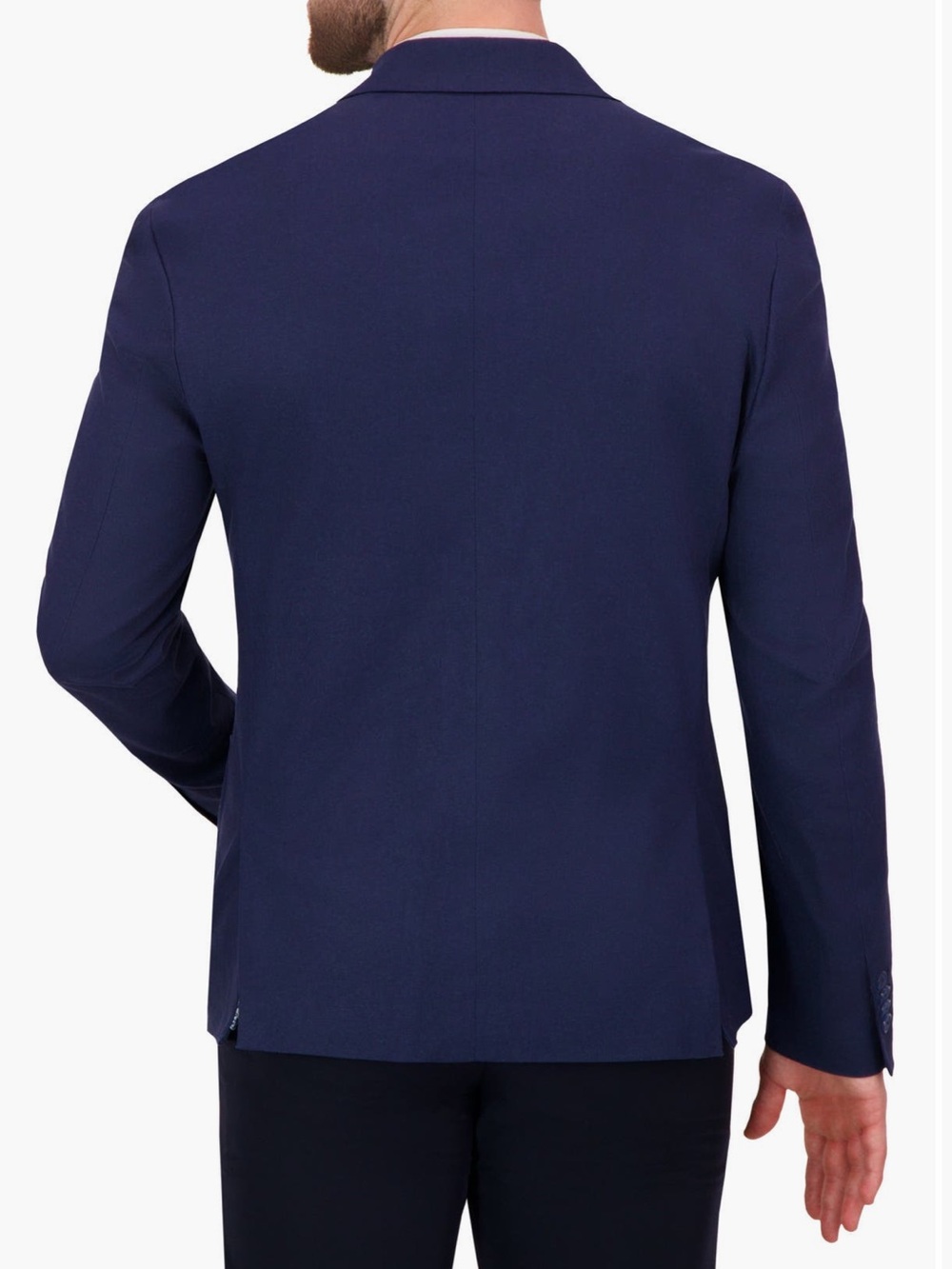 Report Collection Linen Blend Stretch Sports Coat in NAVY size 38R - Picture 2 of 3